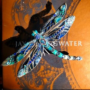 NIB Jay Strongwater Swarovski Dragonfly Figurine VERY RARE & BEAUTIFUL
